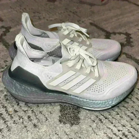 adidas UltraBOOST 21 Crystal White - Picture 1 of 8